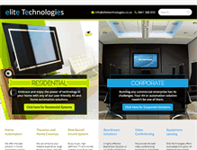 Tablet Screenshot of elitetechnologies.co.za